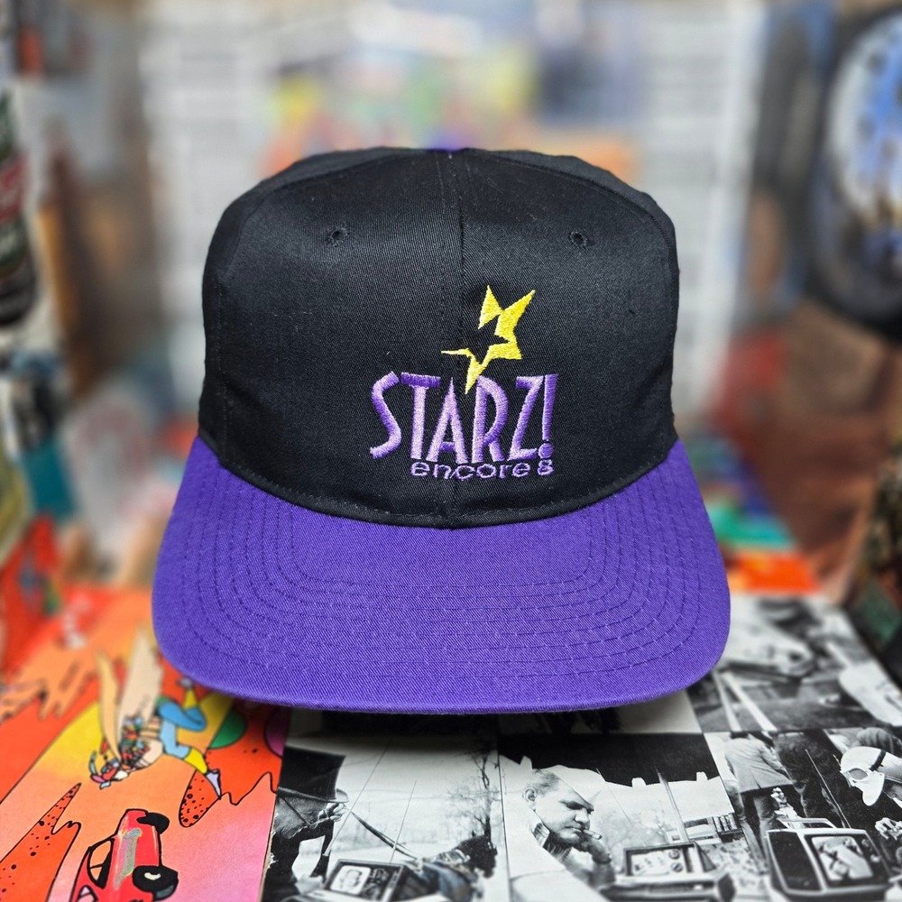 Starz Encore 90s TV Promo Two-Tone Embroidered Vintage Snapback Hat